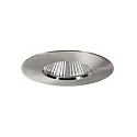 Lumière encastrée BIG65 rond, rigide LED IP65, nickel mat gradable 8W 730lm 3000K 20-40° 20-40° CRI 80-89