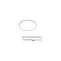 Brumberg Plafonnier extérieur BYAM-R MIDI rond, CCT Switch, résistant aux chocs, commutable, multipower IP65, blanc mat 