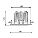 Brumberg recessed luminaire IP20, glossy, black  32W 3800lm 3000K CRI 90-100