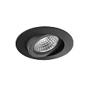 Lumière encastrée OLENI-R / PHASE DTW 918-930 pivotant, Dim-To-Warm IP20, noir mat gradable 6