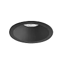 Downlight ODEMAR / PHASE DTW 918-930 rond, rigide, Dim-To-Warm, reculer IP20, noir mat gradable