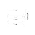 Brumberg Projecteur encastré HYBRIDE FLAT rigide, passable, médium IP67, acier inoxydable 