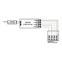 Brumberg RGBW radio-remote wall panel for BRUM-18192000, black, recessed mounting