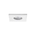 Lumière encastrée PROTECT-S carré, direct IP44, transparent, blanche