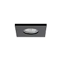 recessed luminaire PROTECT-S square, direct IP44, black