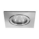 Downlight 4VA rigide, carré GX5,3 IP65, acier inoxydable gradable