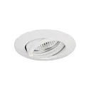 Lumière encastrée BREENA R rond, pivotant GU10 IP20, blanche gradable