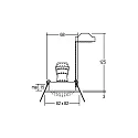 Brumberg recessed spotlight TIRREL-R GU10 / PAR16 square, swivelling, with spacer GU10 IP20, powder coated, white dimmable