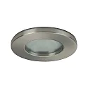 Downlight rond, rigide GU10 IP65, nickel mat gradable