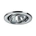 Projecteur encastré BRONNY GU10 rond, pivotant GU10 IP20, chrome gradable