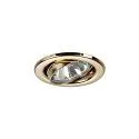 Projecteur encastré BRONNY GU10 rond, pivotant GU10 IP20, scintillant, or gradable