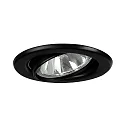Projecteur encastré BRONNY GU10 rond, pivotant GU10 IP20, noir gradable