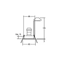 Brumberg Downlight rond, pivotant GU10 IP20, aluminium, noir  gradable