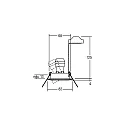 Downlight rond, pivotant GU10 IP20