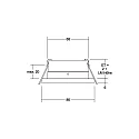Brumberg Recessed outdoor downlight STEAM for MR16 LED modules, IP65, round, V4A, max. 14W, white