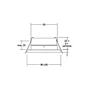 Recessed downlight STEAM for MR16 LED modules, V4A, IP54, square, max. 14W, excl. driver, stainless steel