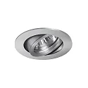 Brumberg Projecteur encastré TIRREL-R LED ON-OFF rond, pivotant, commutable IP20, aluminium mat 