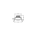 recessed spotlight TIRREL-R LED ON-OFF round, swivelling, switchable IP20, glossy, black 