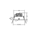 Brumberg Downlight angulaire, pivotant IP20, acier inoxydable 