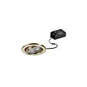 Projecteur encastré BRONNY LED ON/OFF rond, pivotant, conducteur inclus, lot de 1 IP20, scintillant, or 