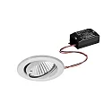 Projecteur encastré BRONNY LED ON/OFF rond, pivotant, conducteur inclus, lot de 1 IP20, blanc mat 