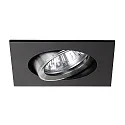 Brumberg Downlight rond, pivotant IP20, aluminium, noir  