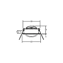 Brumberg Downlight BB03 rond, pivotant IP20, blanche 