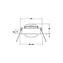 Brumberg recessed luminaire swivelling IP20, black  6W 640lm 3000K 20-40° 20-40° CRI 80-89