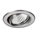 Brumberg Downlight BB09 angulaire, pivotant IP20, acier inoxydable 
