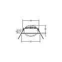 Brumberg Downlight BB09 angulaire, pivotant IP20, acier inoxydable 