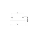 Brumberg Downlight BB17 version pour montage encastré IP20, blanche 