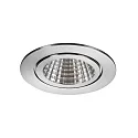 Brumberg Downlight BB15 rond IP54, acier inoxydable 