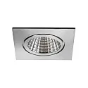 Brumberg Downlight BB15 angulaire IP54, acier inoxydable 