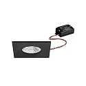 downlight BB21 square, rigid, built-in version, switchable IP65, powder coated, black matt 