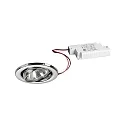 Projecteur encastré BRONNY LED PHASE-DIM rond, pivotant, conducteur inclus, lot de 1 IP20, chromé poli gradable