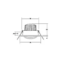 recessed spotlight BRONNY LED PHASE-DIM round, swivelling, incl. driver, set of 1 IP20