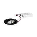 Projecteur encastré BRONNY LED PHASE-DIM rond, pivotant, conducteur inclus, lot de 1 IP20, noir mat gradable
