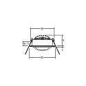Brumberg Downlight BB03 rond, dimmable IP20, chrome gradable