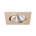 Brumberg Downlight angulaire, dimmable IP20, champagne gradable