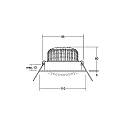 Brumberg Lumière encastrée IP20, gradable 1230lm 3000K 20-40° 20-40°