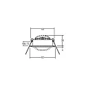 Brumberg Downlight BB03 rond, dimmable IP20, blanche gradable