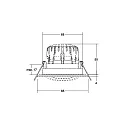 outdoor recessed luminaire BB23 round, swivelling IP65, nickel dimmable