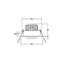 Brumberg recessed spotlight TIRREL-R LED DIM ROUND-CONVERTER round, swivelling IP20, titanium dimmable