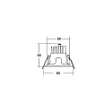 Brumberg ceiling recessed luminaire APOLLO MICRO round, direct IP20, black dimmable