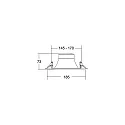 Brumberg Plafonnier encastré DIOS MICRO rond, direct IP20, blanche gradable