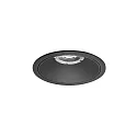 Plafonnier encastré DIOS MIDI rond, direct IP20, noir 