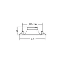 Brumberg ceiling recessed luminaire DIOS MAXI round, direct IP20, silver 