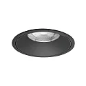 Plafonnier encastré DIOS MEGA rond, direct IP20, noir 
