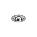 ceiling recessed luminaire APOLLO MINI round, direct IP20, silver, transparent dimmable