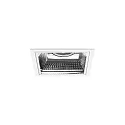 ceiling recessed luminaire APOLLO MIDI square, direct IP20, white 